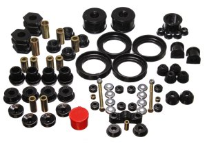 Honda CRX Suspension Bushing Kit - Energy Suspension - Hyper-Flex Master Bushing Set - Black - `96-`00